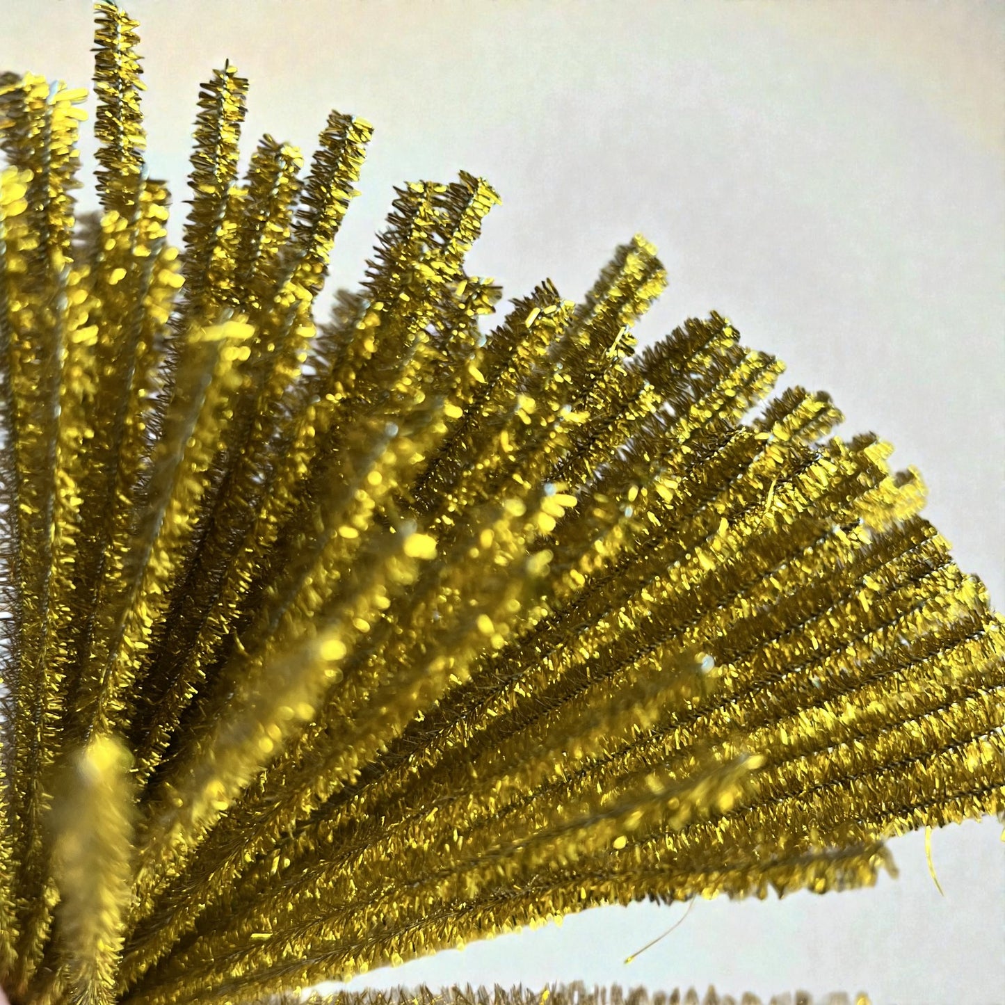100Pcs 6mm Glitter Pipe Cleaners Sparkly Chenille Stems 30cm 22 Colors
