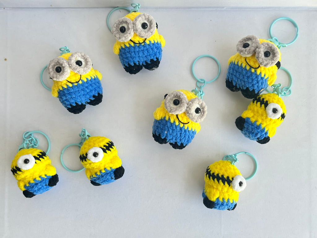 Crochet Candy Bean Character Keychain