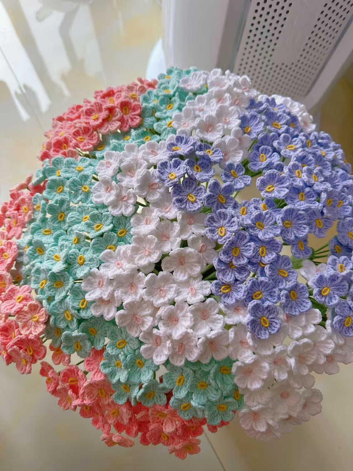 Forget me not Crochet Flower Stem CF-048