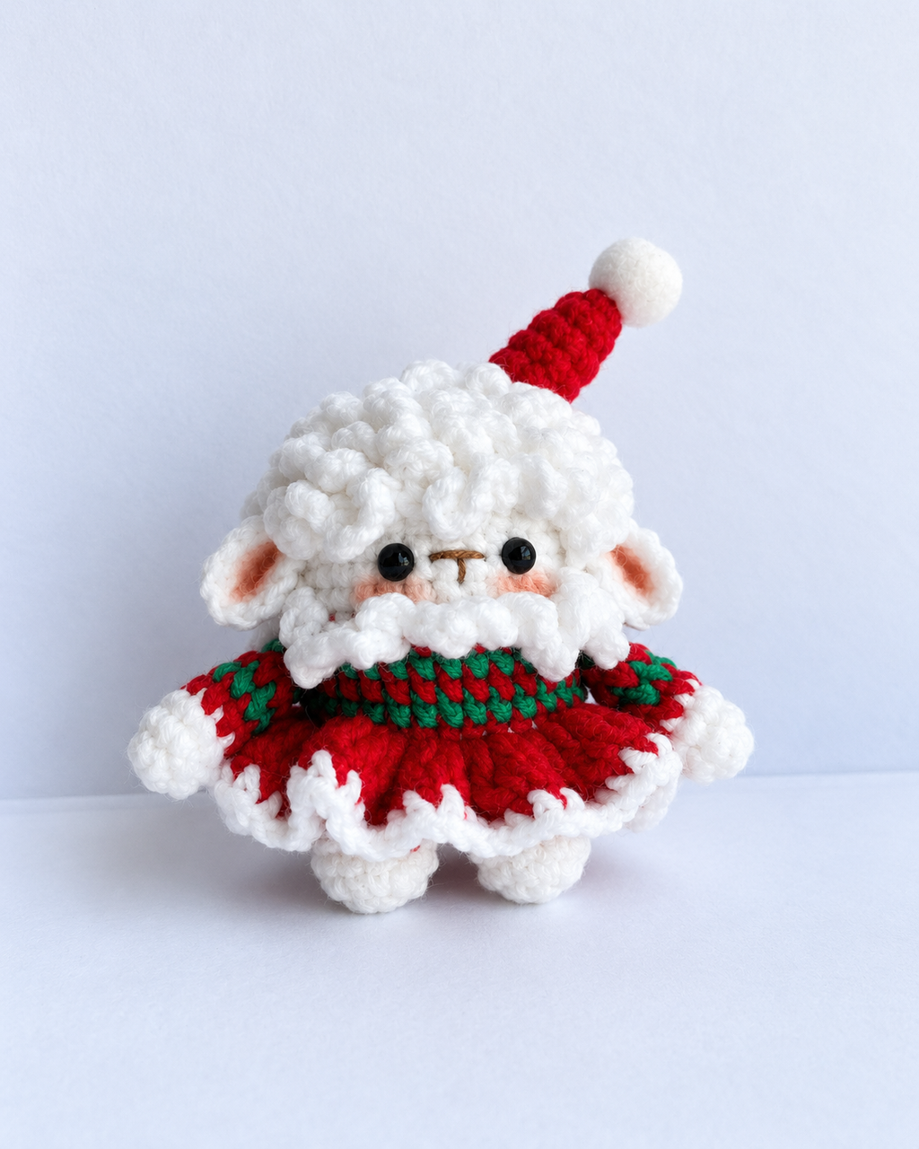 Crochet Christmas Couple Dolls Keychain
