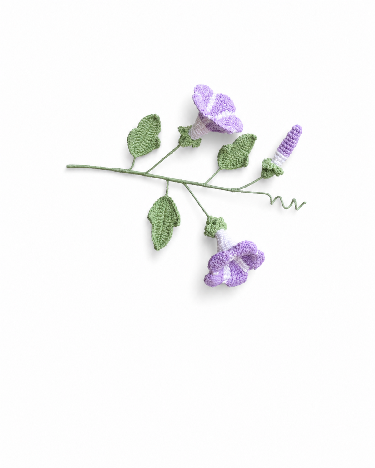 Morning Glory Crochet Flower Stem