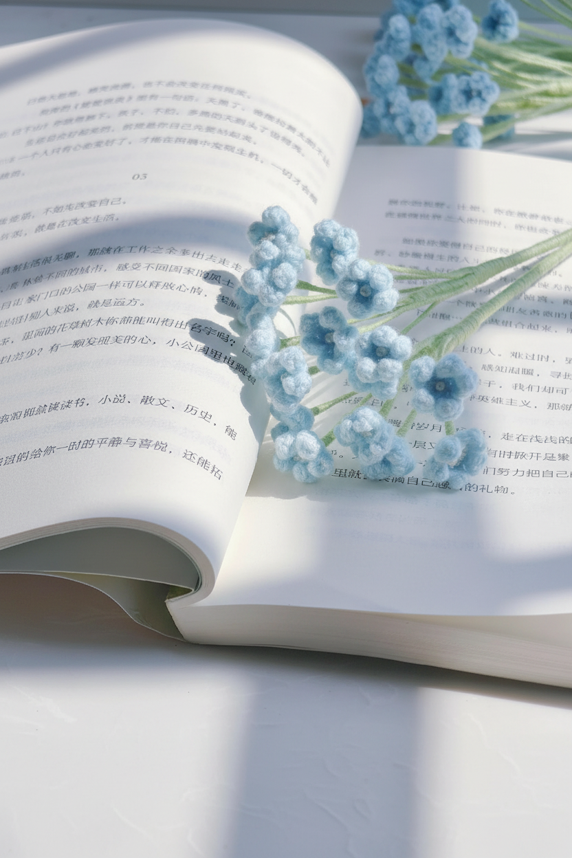 Baby Breath Crochet Flower Stem