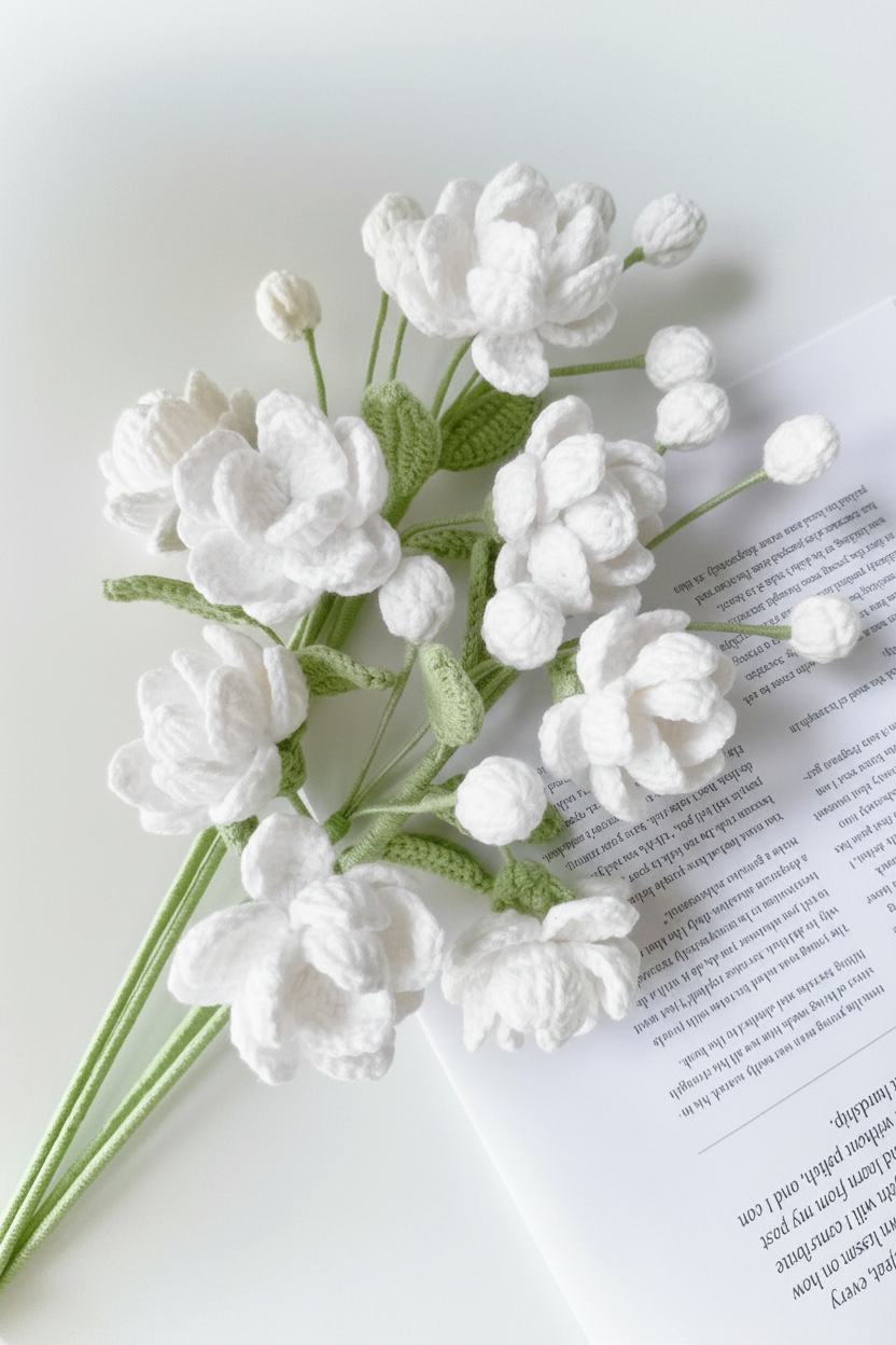 Jasmine Crochet Flower Stem CF-026