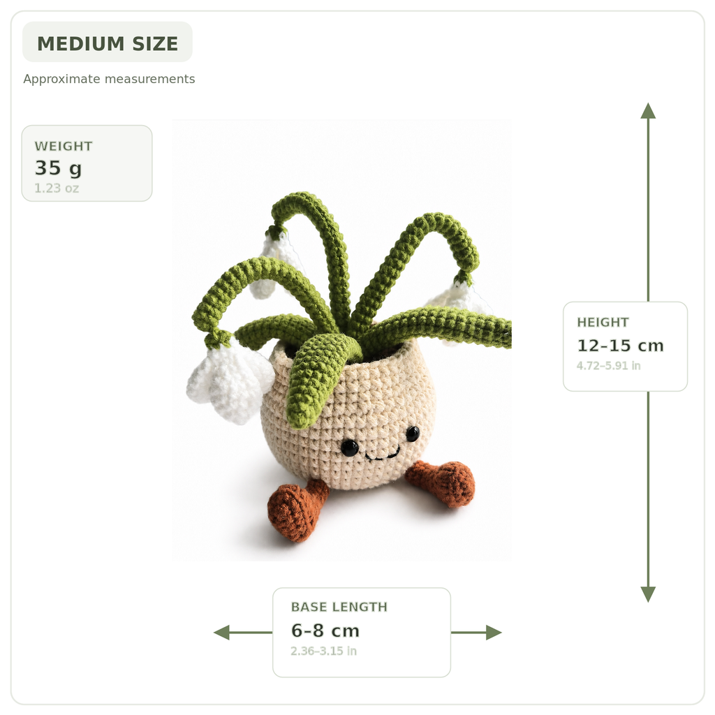 Crochet Bellflower Smile Pot