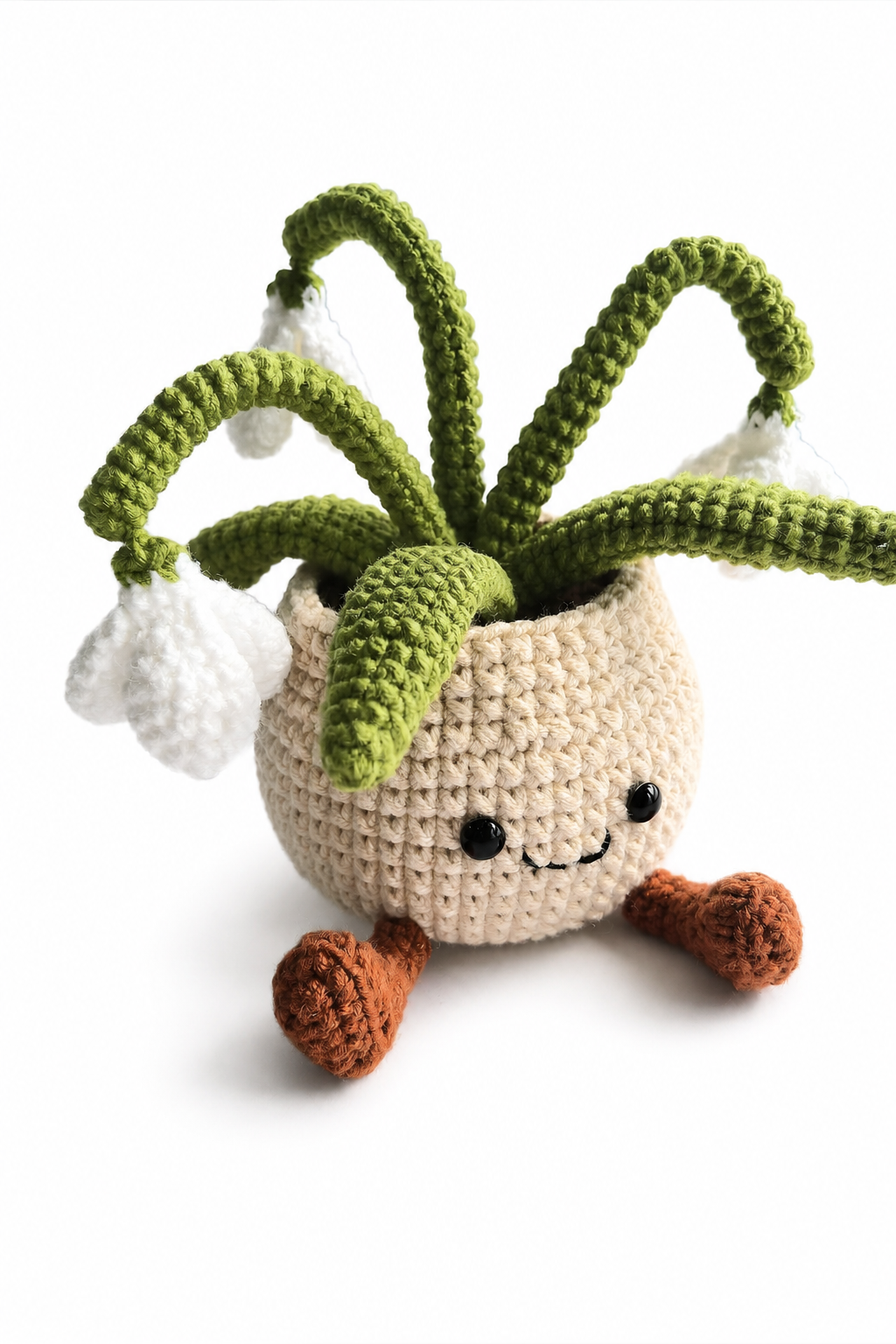 Crochet Bellflower Smile Pot