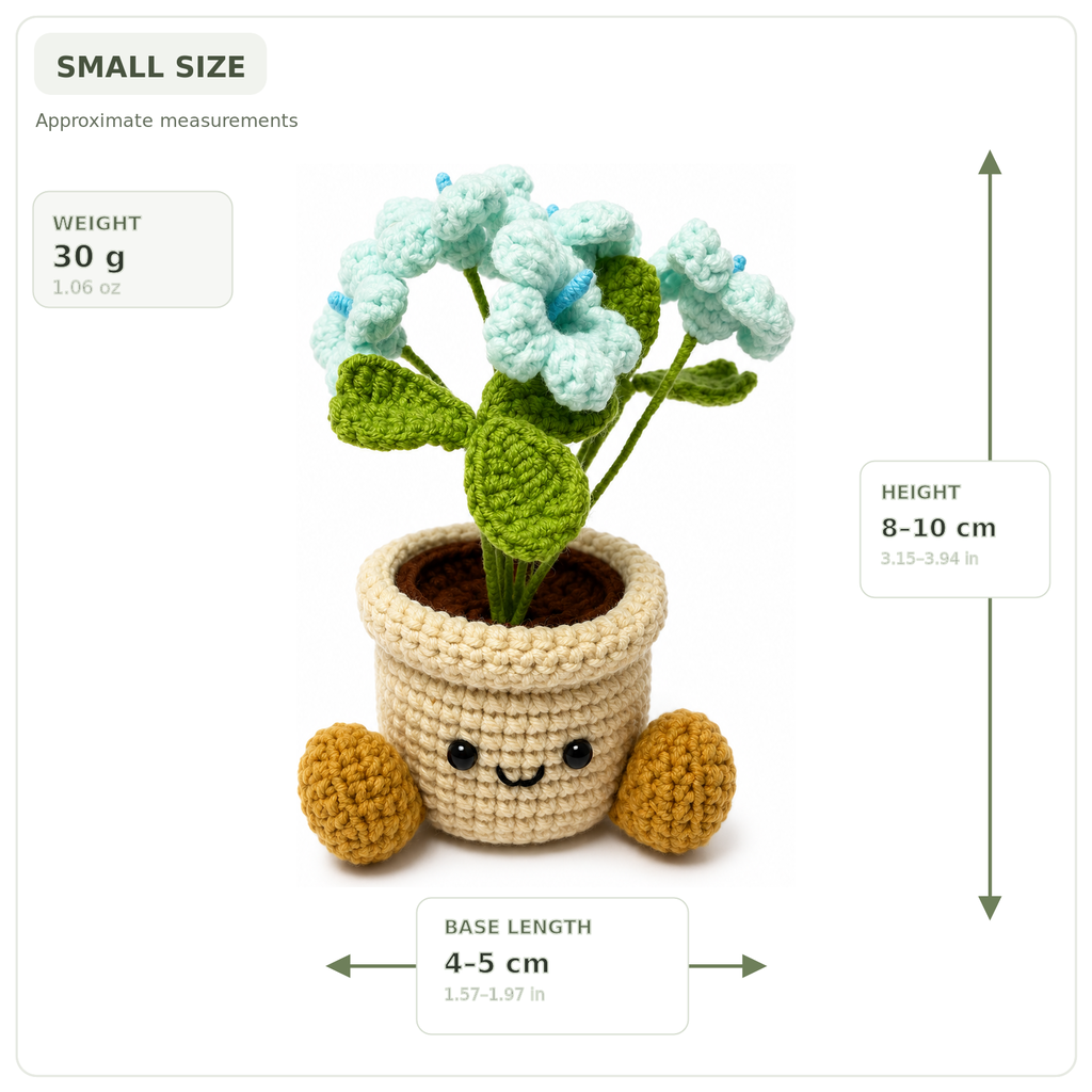 Crochet Oxalis Smile Pot
