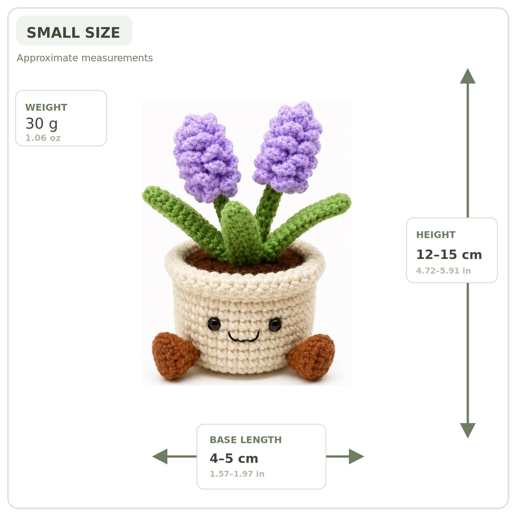 Crochet Hyacinth Smile Pot