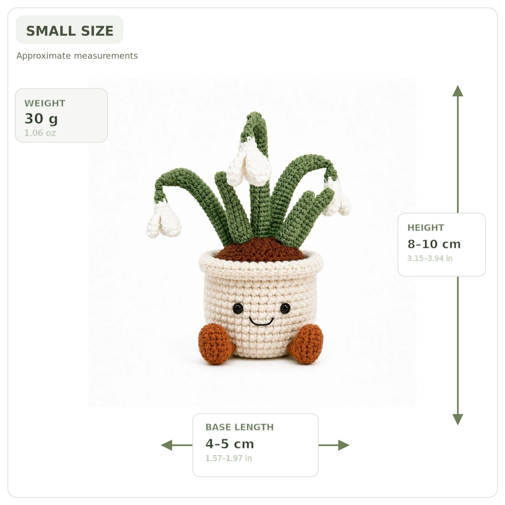 Crochet Bellflower Smile Pot