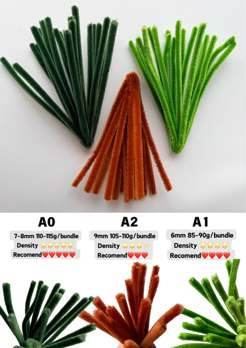100pcs 6mm×30cm Regular Pipe Cleaners for DIY Crafts