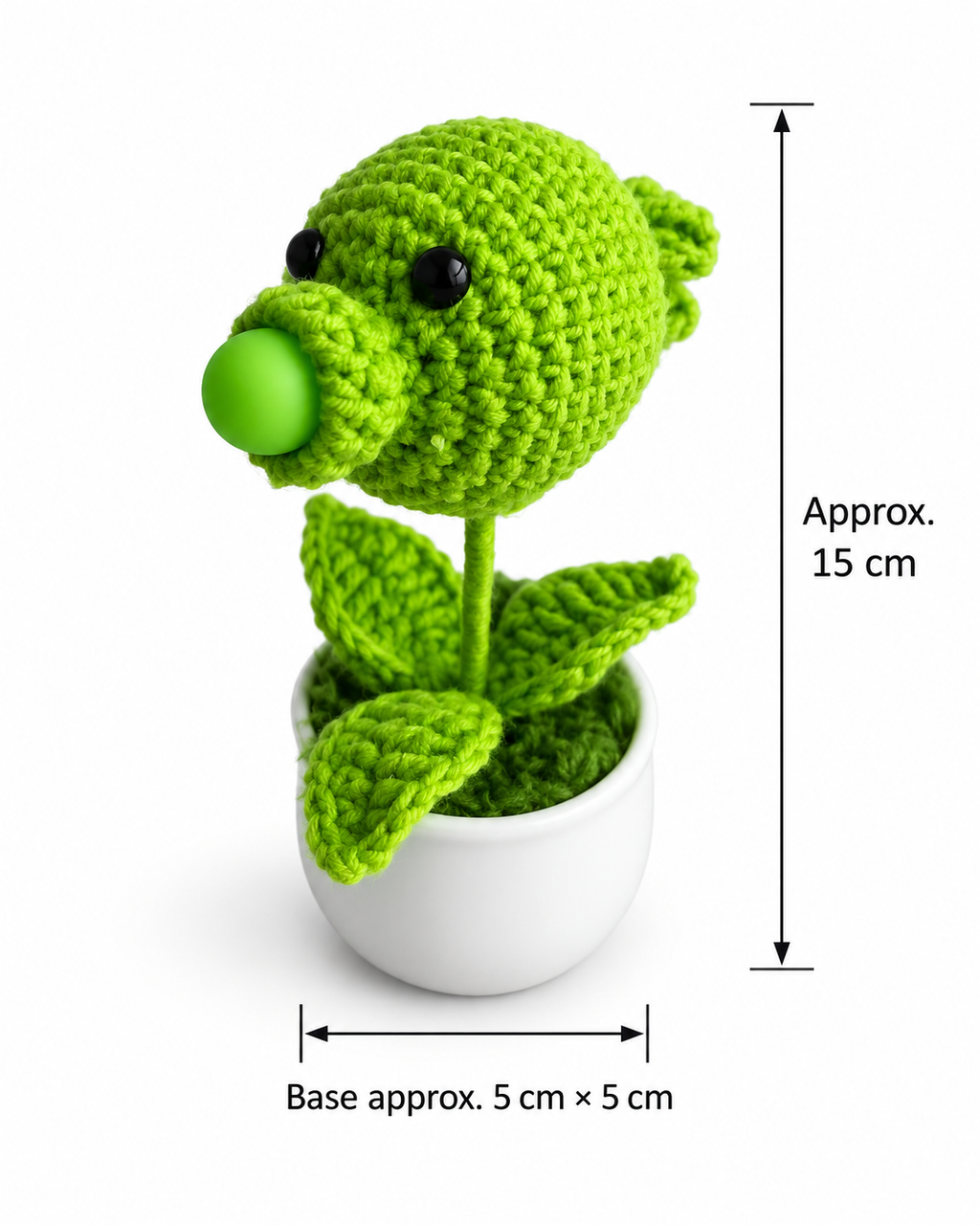 Crochet Bubble Bloom Pot