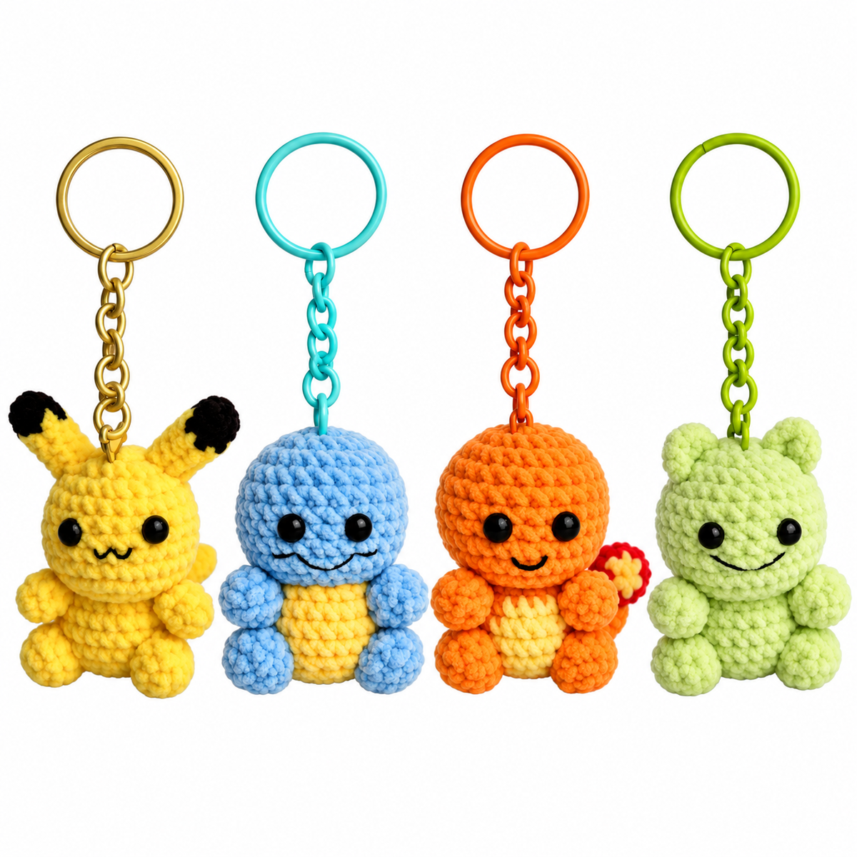 Crochet Pokémon Regular Character Keychains