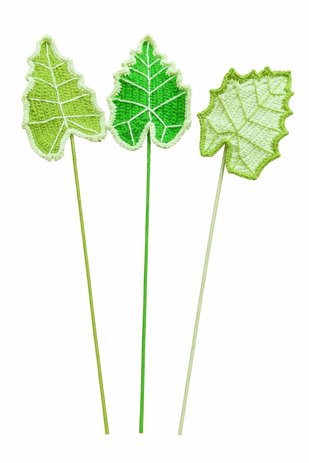 Alocasia Leaf Crochet Flower Stem CL-014