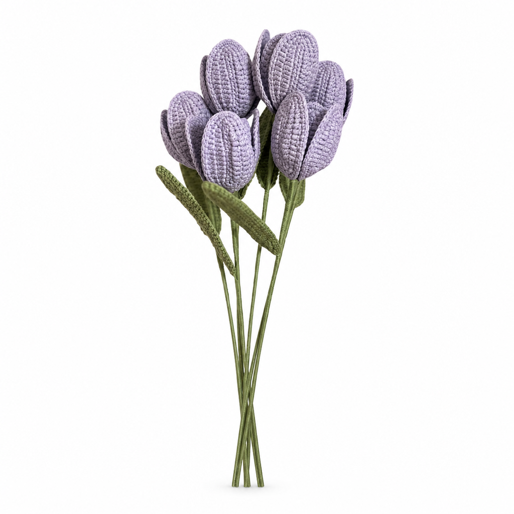 Crochet Tulip Flower Stem CF-020/CF-021