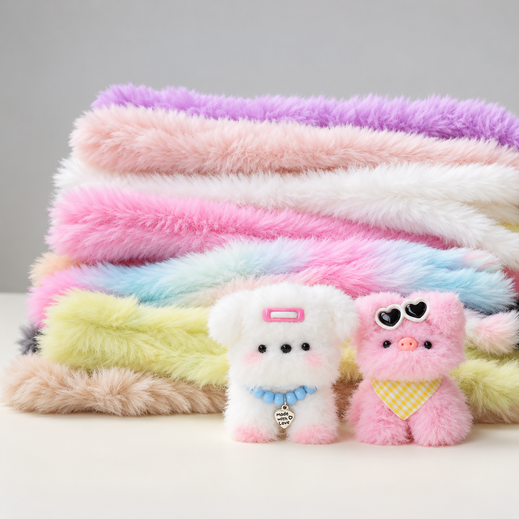 20mm×100cm Faux Fur Pipe Cleaners Soft Fluffy Craft Supplies 39 Colors