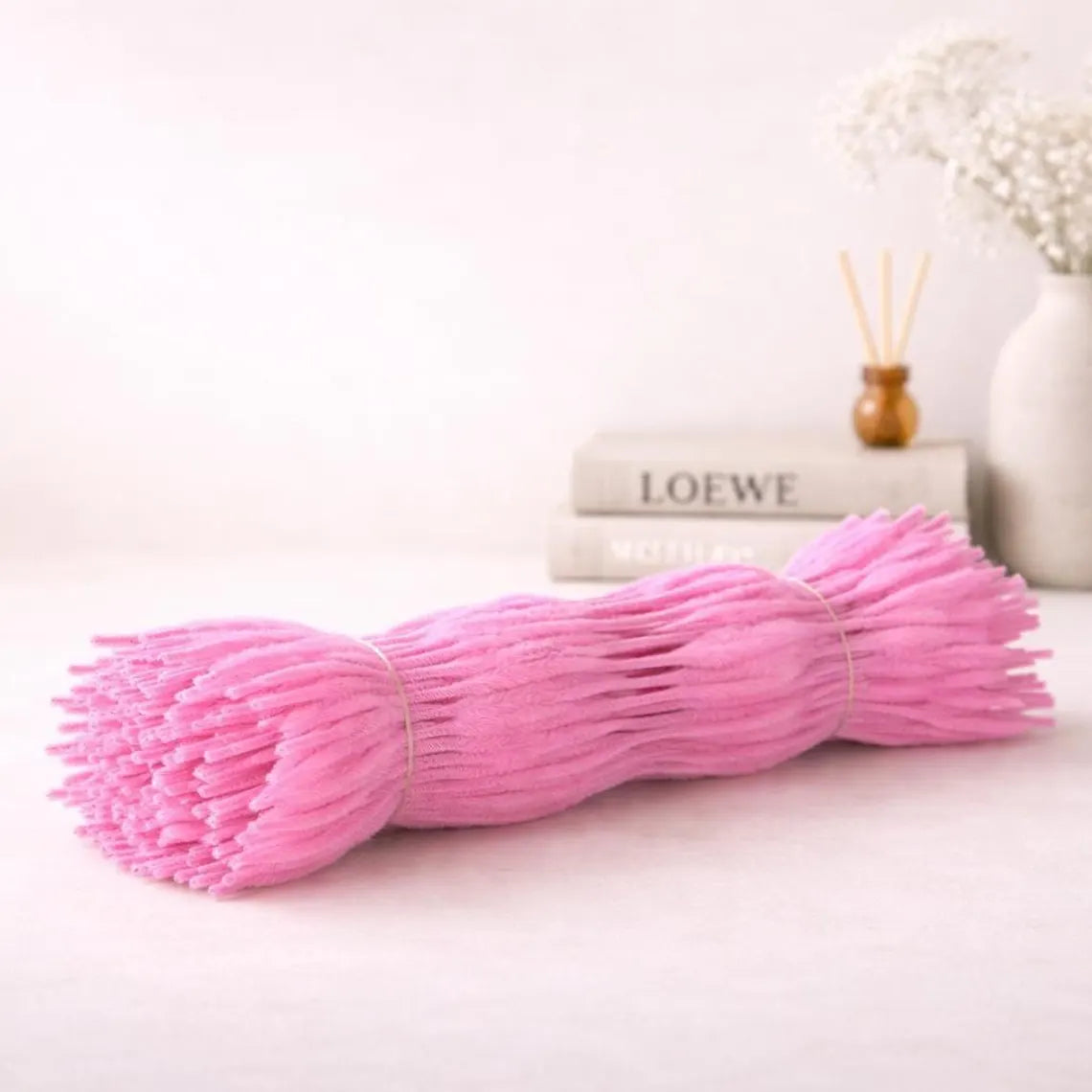 100Pcs Wavy Pipe Cleaners Colorful Chenille Stems for DIY Crafts