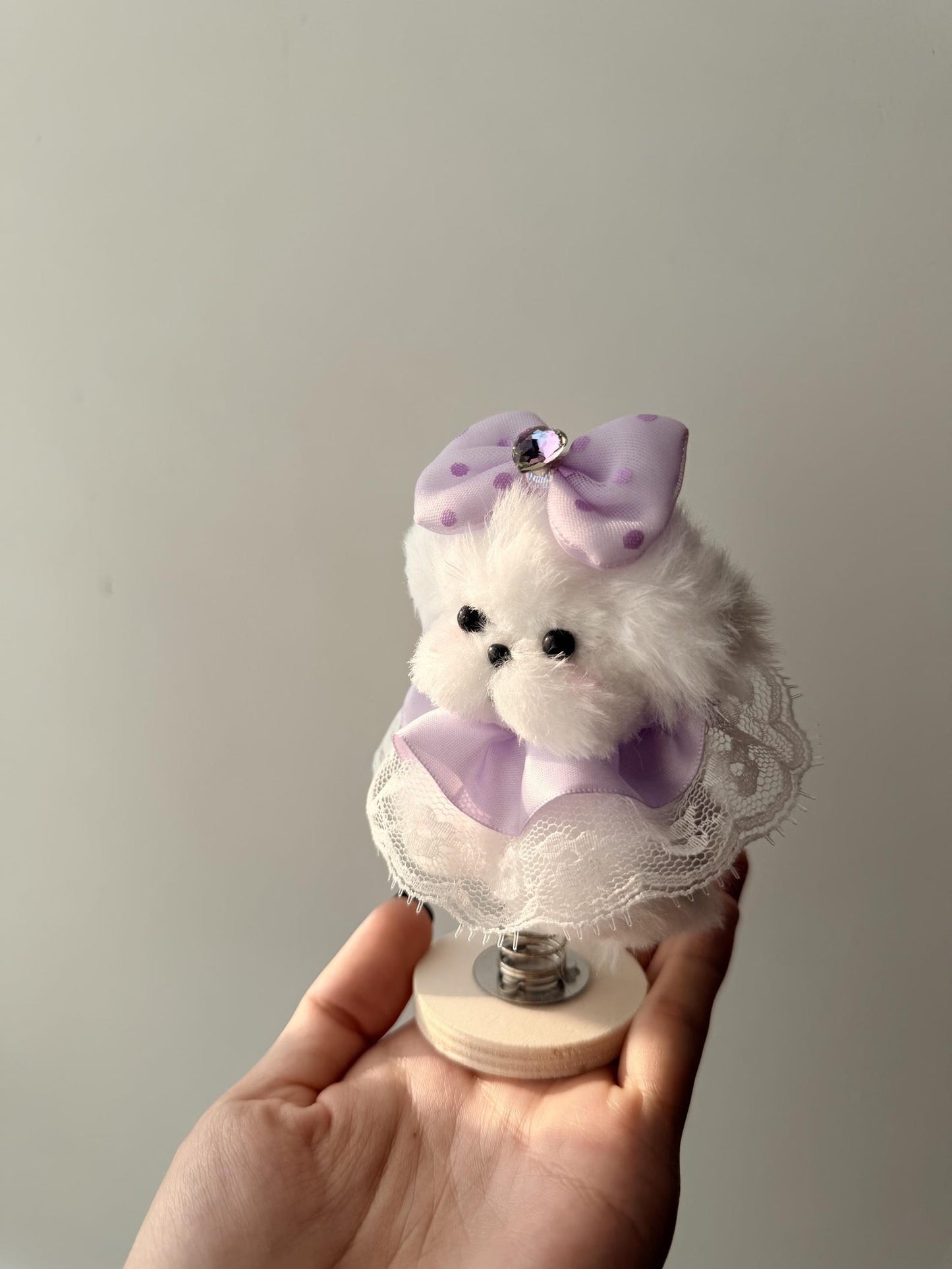 Handmade Chenille Animal Toy, Spring Base Art Doll, Collectible Desk Decoration