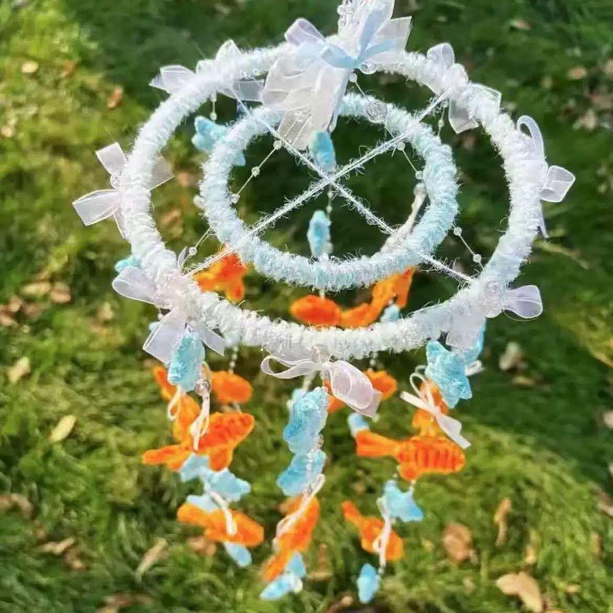 Goldfish Mobile, Handmade Hanging Decor, Playful Koi Ornament, Dreamy Room Accent