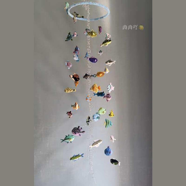 Pipe Cleaner DIY Fish Wind Chime Craft Kit/ Finished Product