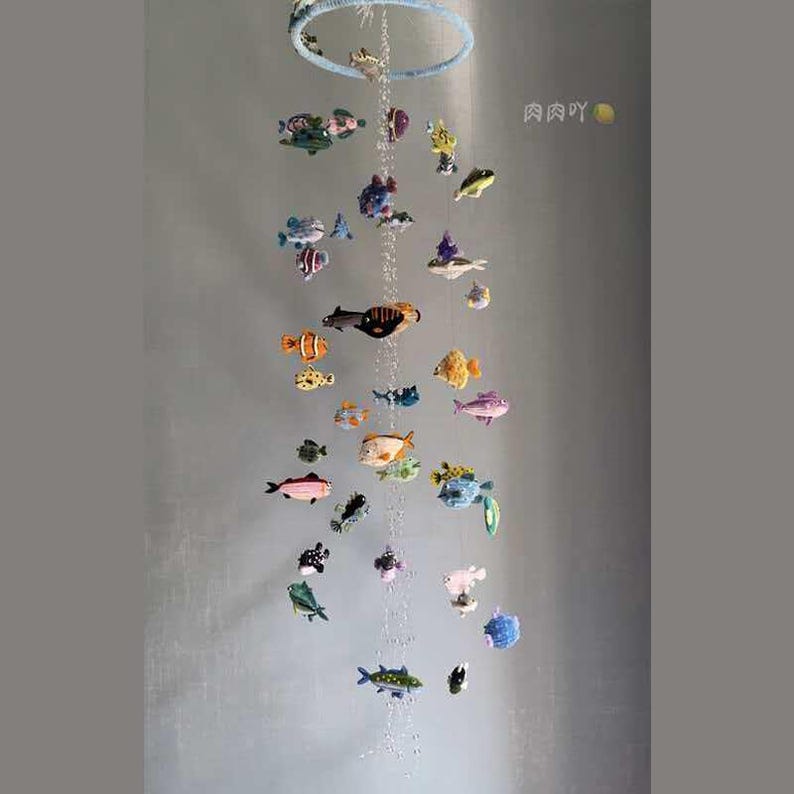 Pipe Cleaner DIY Fish Wind Chime Craft Kit/ Finished Product