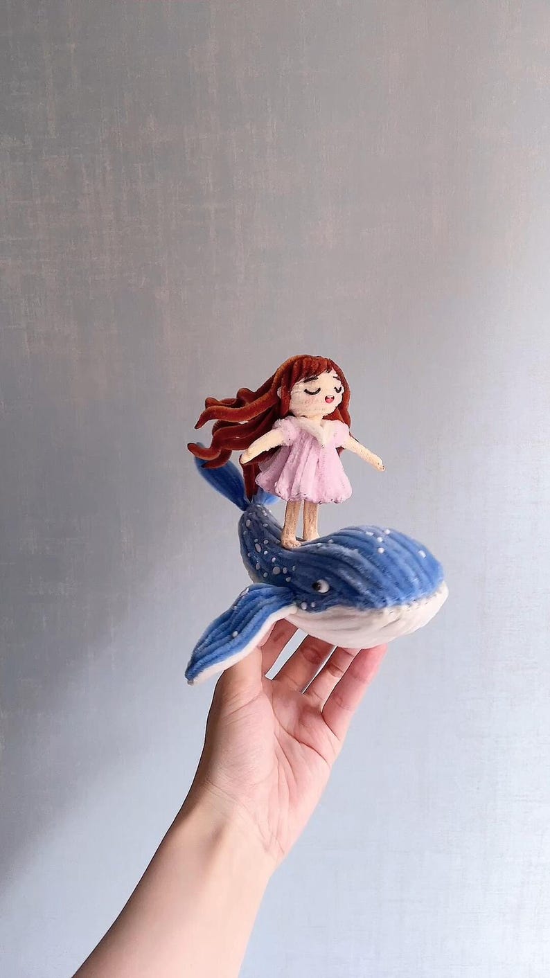 Ocean Baby Mobile DIY Kit | Handmade Pipe Cleaner Wind Chime Nursery Decor