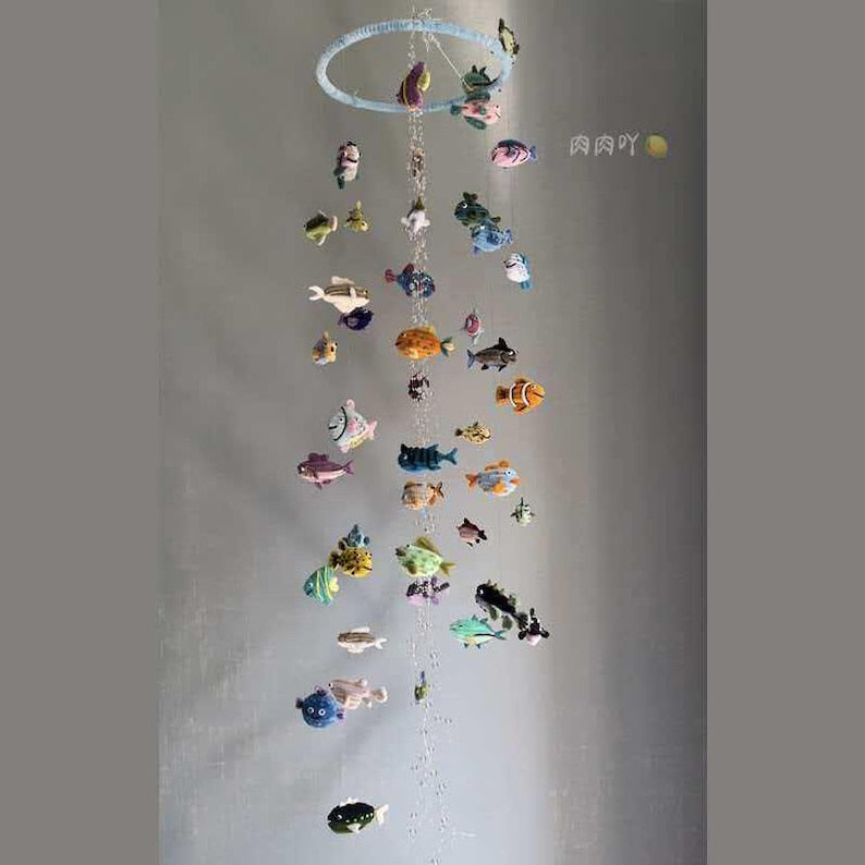 Pipe Cleaner DIY Fish Wind Chime Craft Kit/ Finished Product