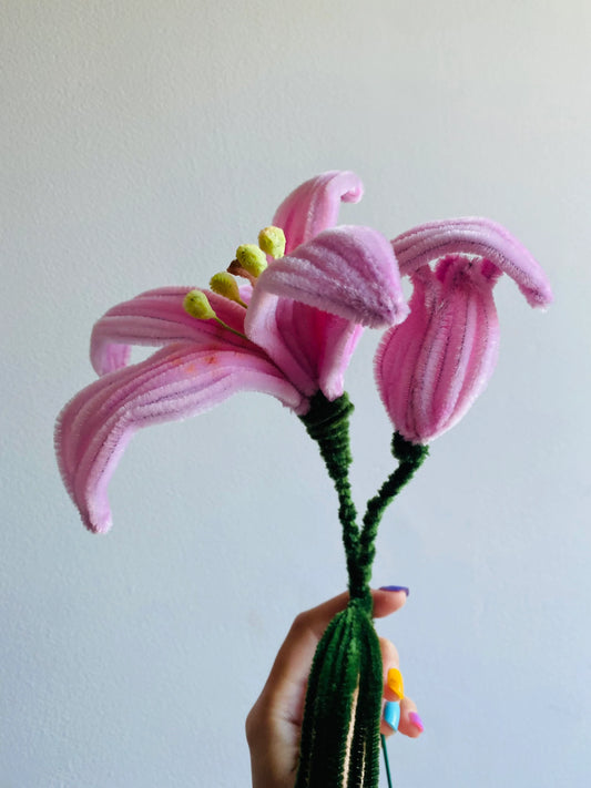 Pipe Cleaner Lily DIY Kit for 7 Flowers