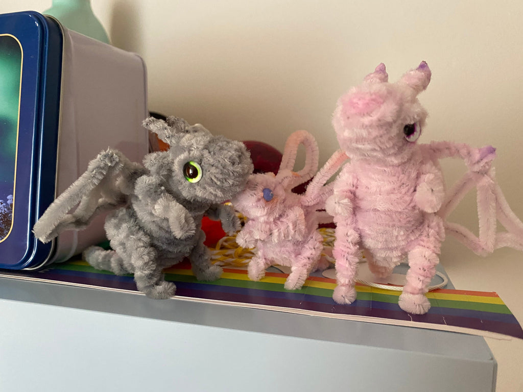 Pipe Cleaner Dragon Baby DIY Kit Handmade Toy Bag Accessory