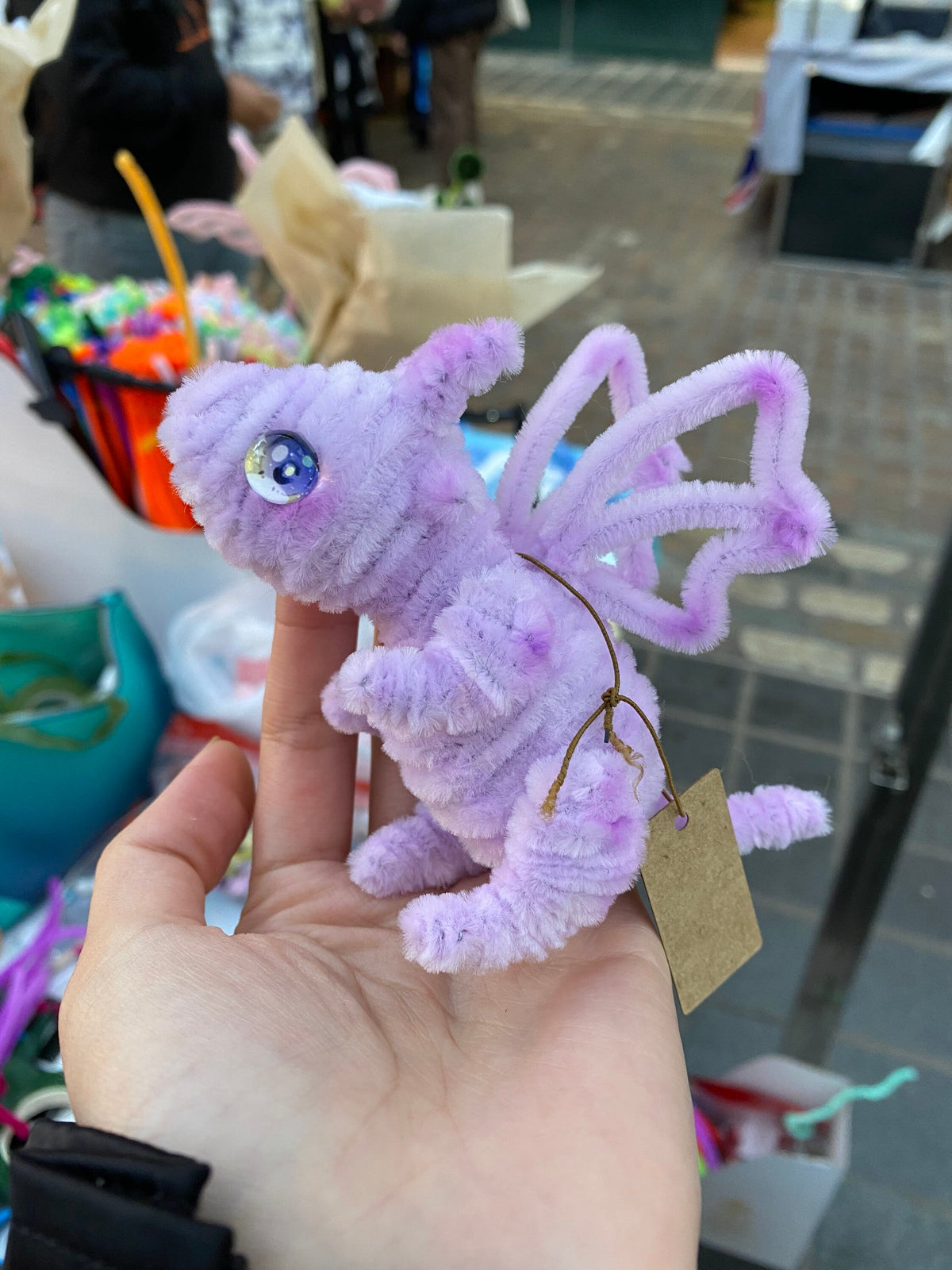 Pipe Cleaner Dragon Baby DIY Kit Handmade Toy Bag Accessory