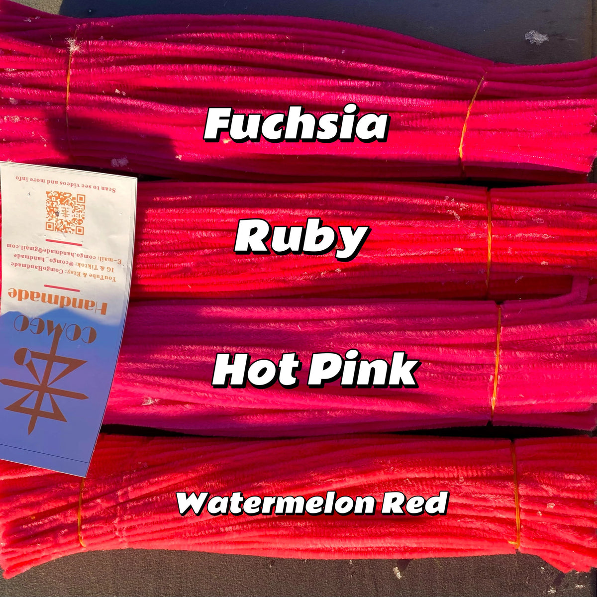 100Pcs 6mm×30cm Pipe Cleaners 52 Colors Extra Dense Fluffy