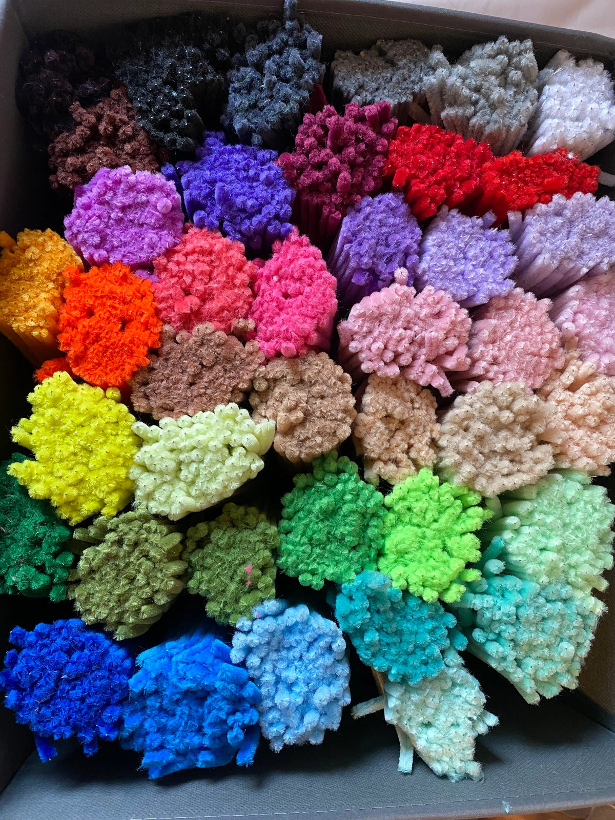 100Pcs 6mm×30cm Pipe Cleaners 52 Colors Extra Dense Fluffy