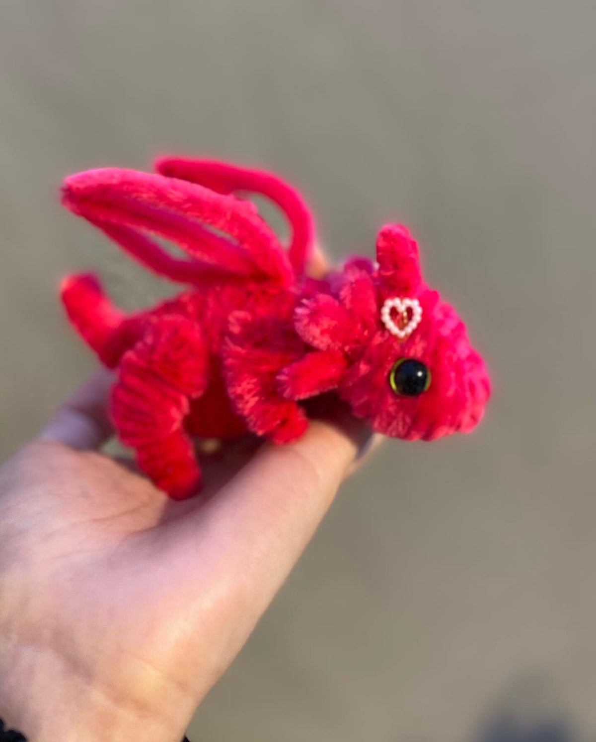Pipe Cleaner Dragon Baby DIY Kit Handmade Toy Bag Accessory