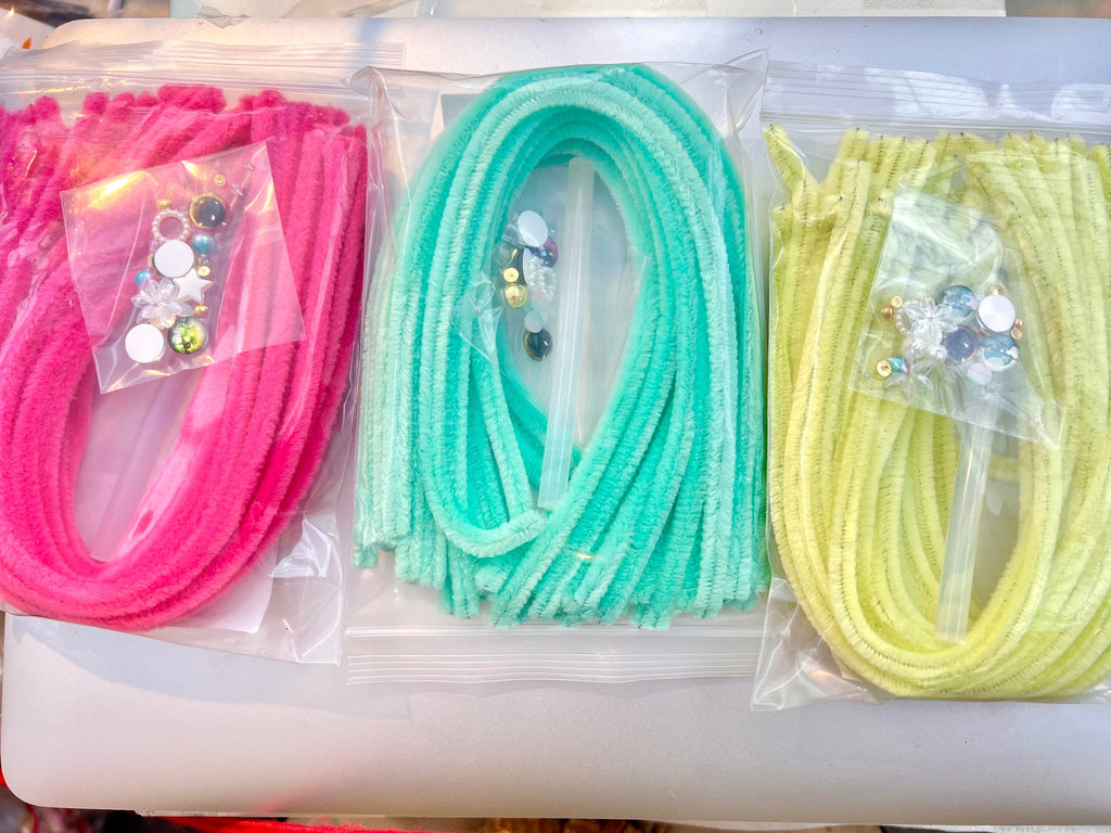 Pipe Cleaner Dragon Baby DIY Kit Handmade Toy Bag Accessory