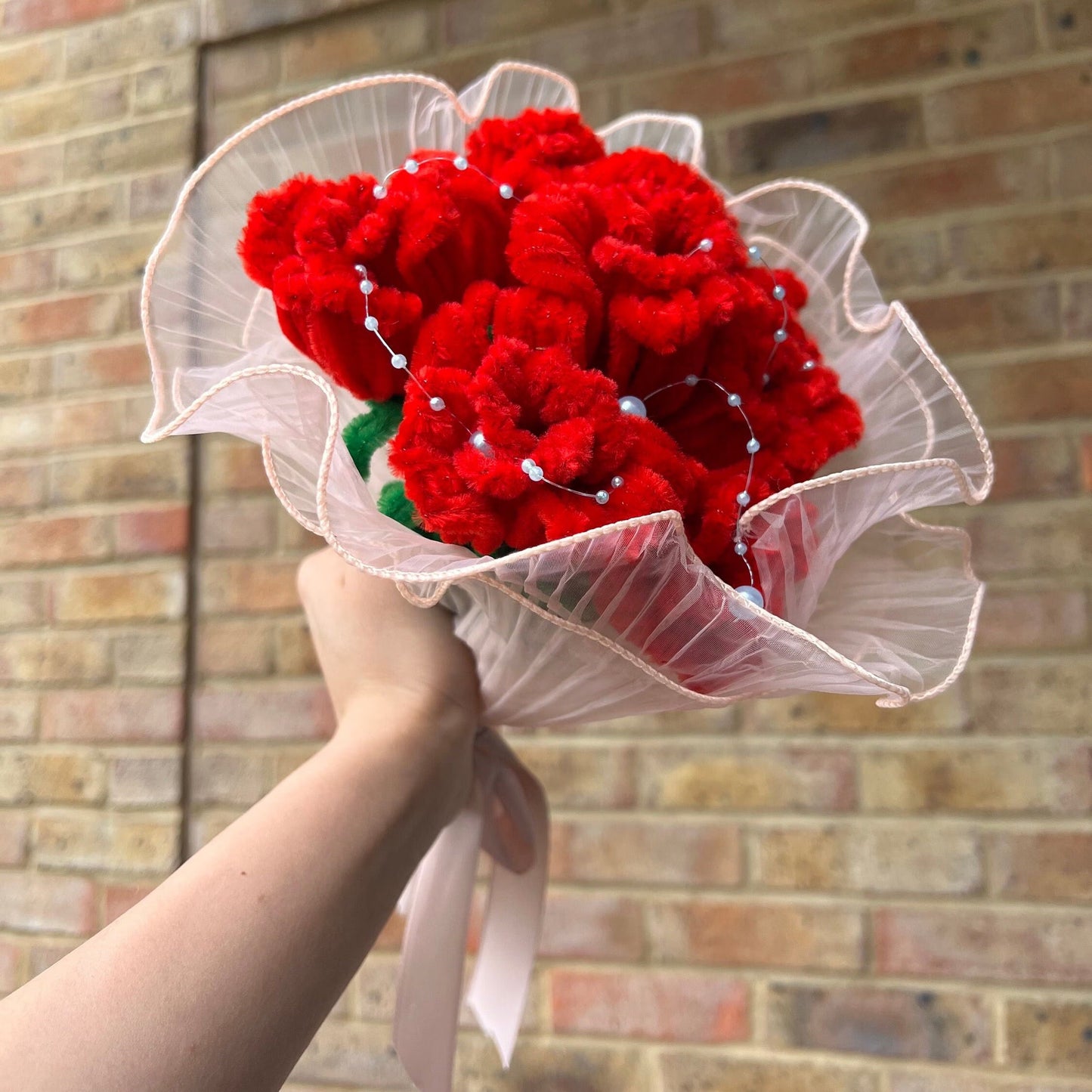 Pipe Cleaner Rose DIY Kit 7 Blossoms Forever Flower Gift