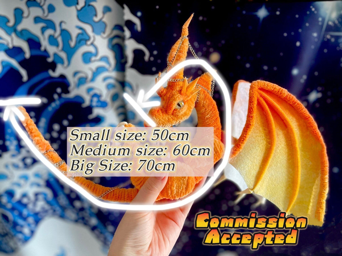 Handmade Pipe Cleaner Dragon Customizable Gift Commission Accepted