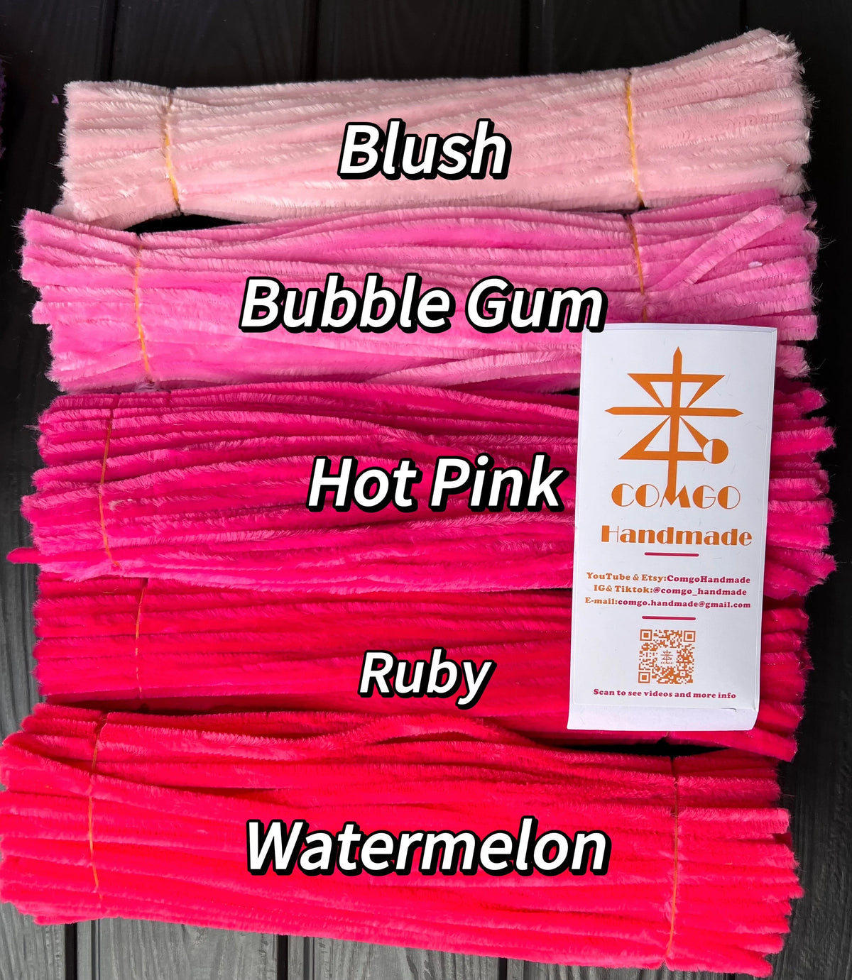 100Pcs 9mm×30cm Thick Pipe Cleaners Extra Dense Chenille Stems 34 Colors