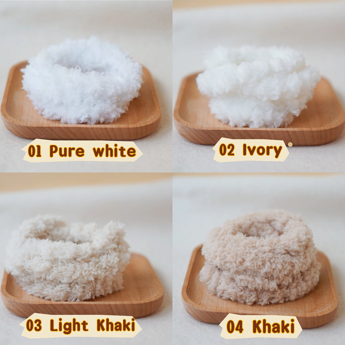 3 Pcs 100cm*20mm Coral Fleece Pipe Cleaners 20 Colors