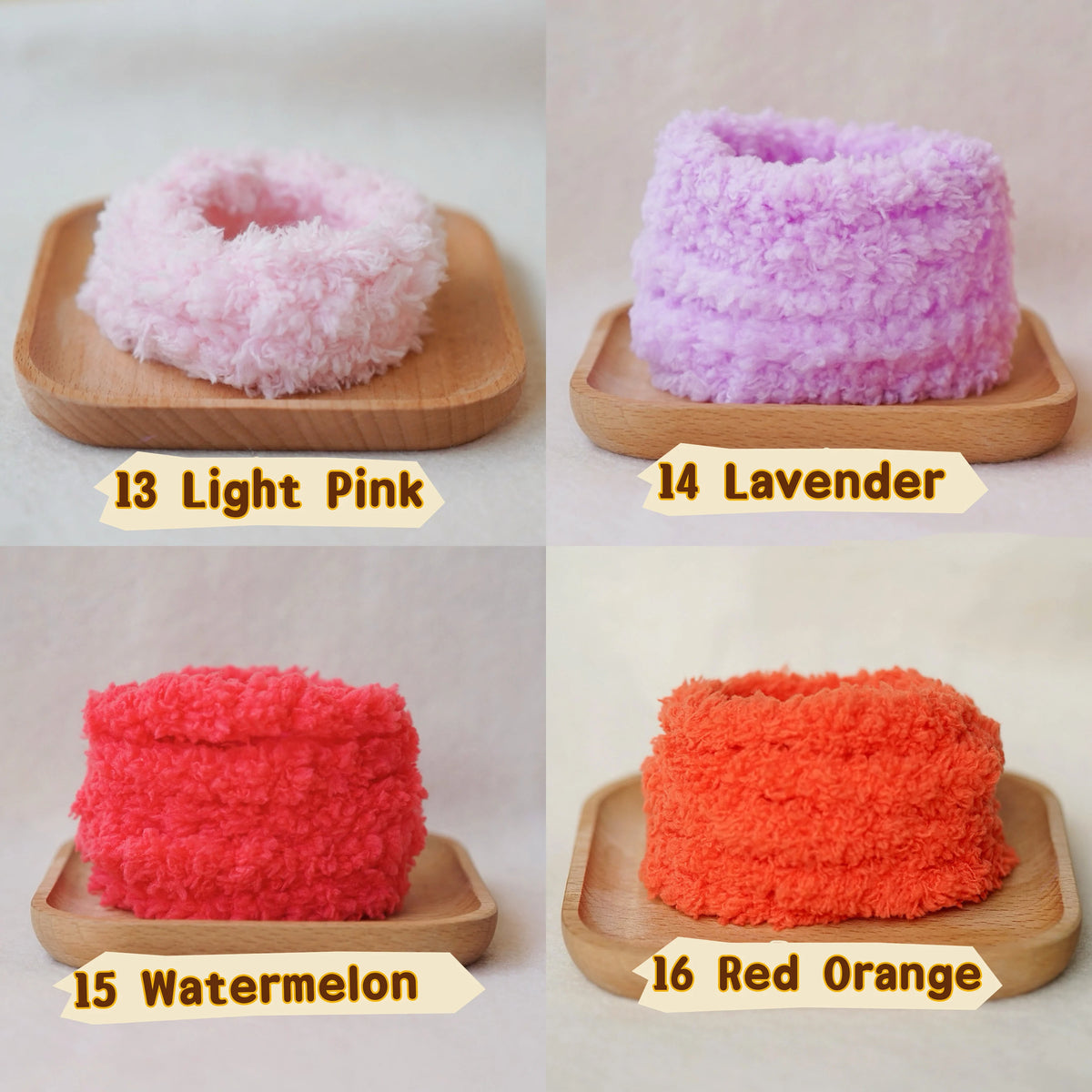 3 Pcs 100cm*20mm Coral Fleece Pipe Cleaners 20 Colors
