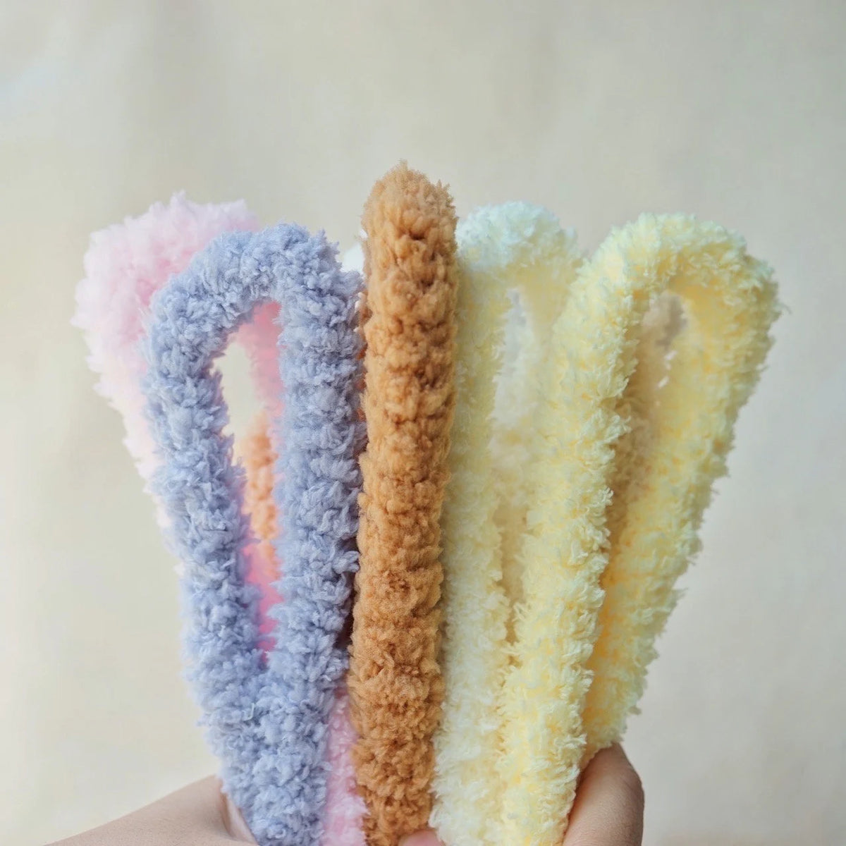 3 Pcs 100cm*20mm Coral Fleece Pipe Cleaners 20 Colors