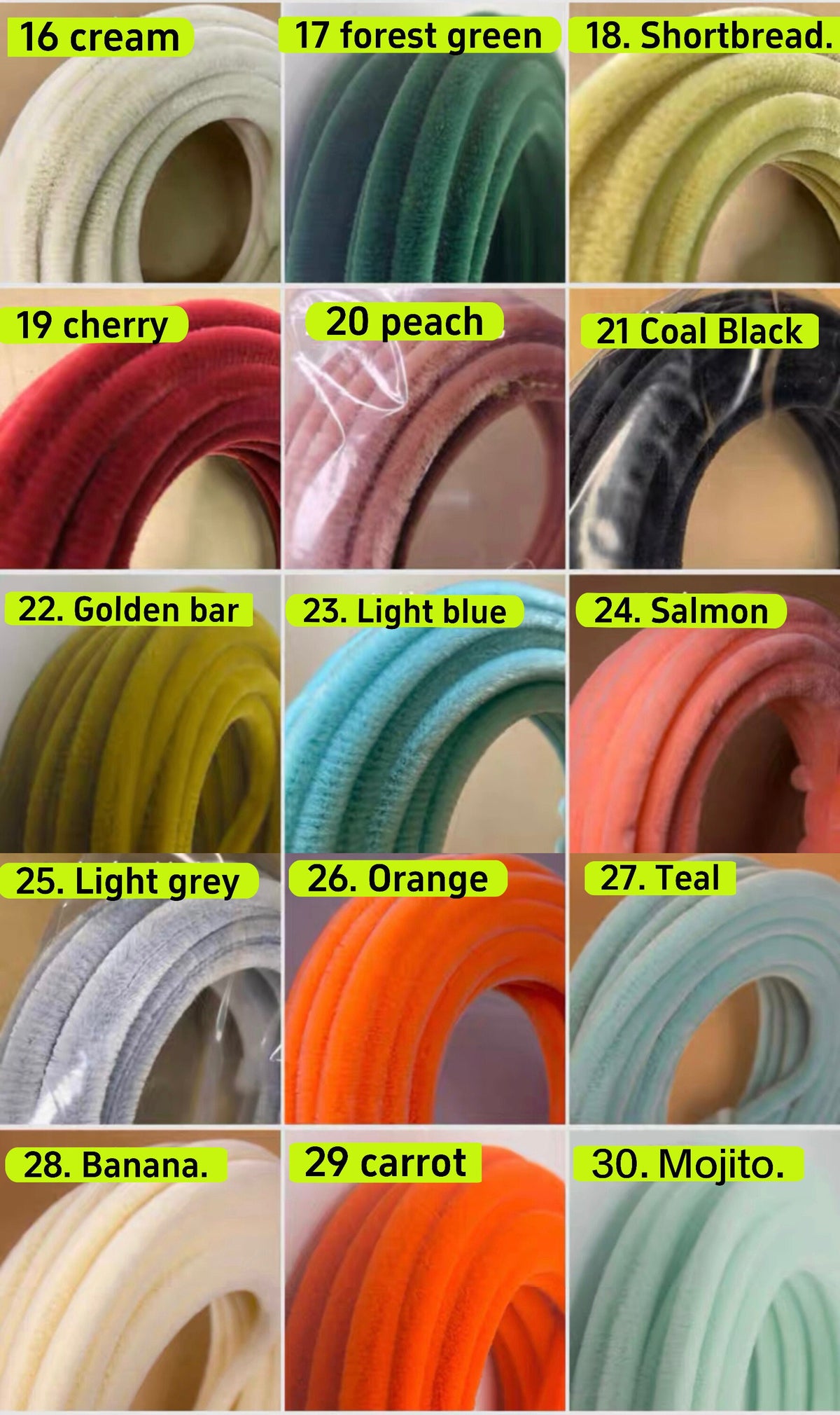 10mm Super Dense Pipe Cleaners Chenille Stems 10Pcs, 2.5m Total Length