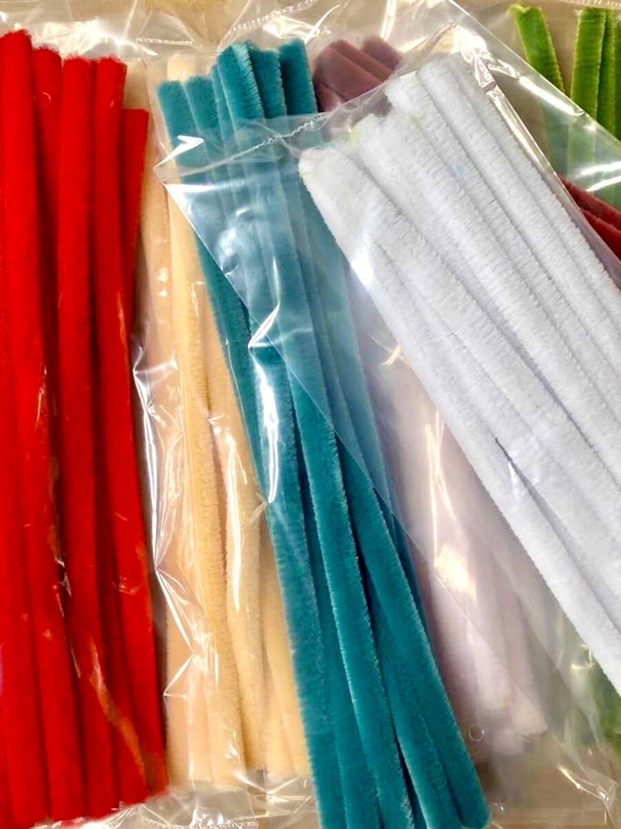 10mm Super Dense Pipe Cleaners Chenille Stems 10Pcs, 2.5m Total Length