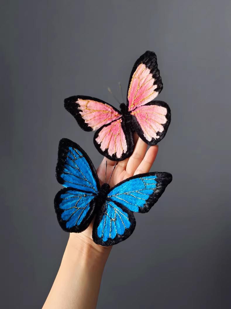 Celestia Morpho Pipe Cleaner Butterfly Handmade Custom Gift