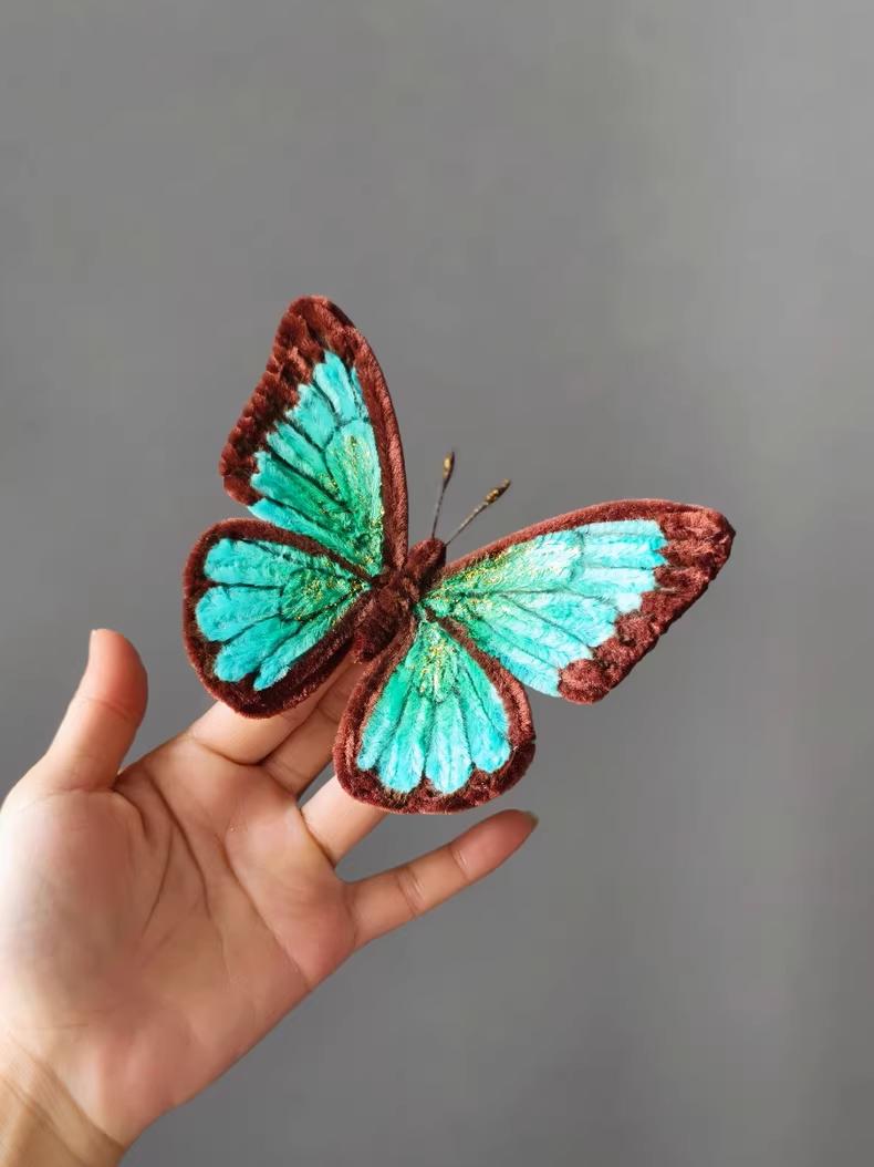 Celestia Morpho Pipe Cleaner Butterfly Handmade Custom Gift