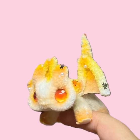 Early Autumn Poseable Mini Pipe Cleaner Dragon Handmade Gift