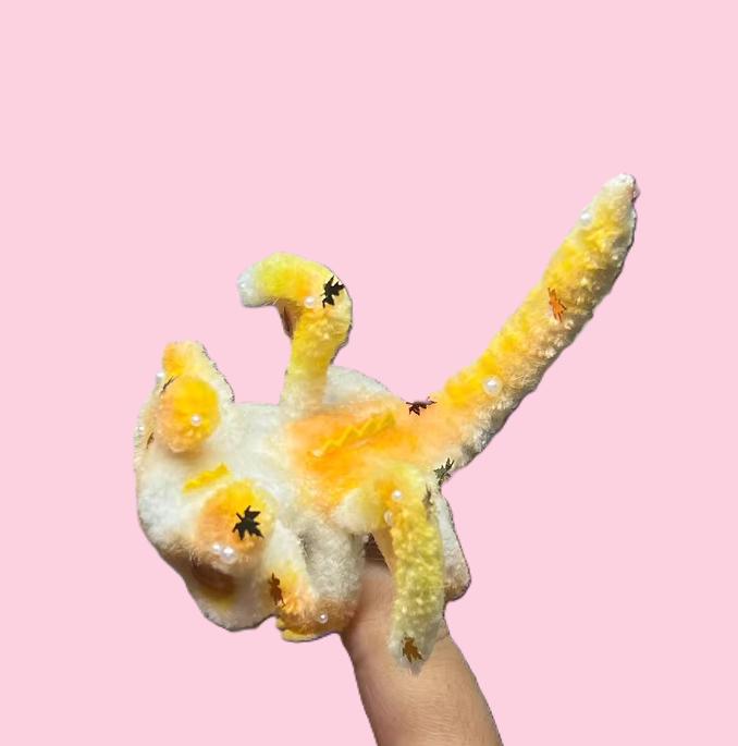 Early Autumn Poseable Mini Pipe Cleaner Dragon Handmade Gift