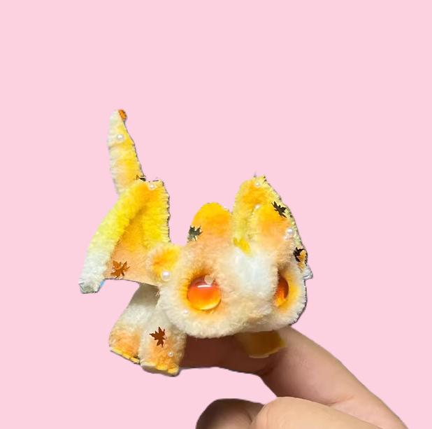 Early Autumn Poseable Mini Pipe Cleaner Dragon Handmade Gift