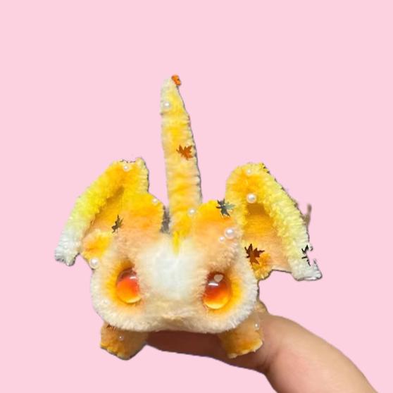 Early Autumn Poseable Mini Pipe Cleaner Dragon Handmade Gift