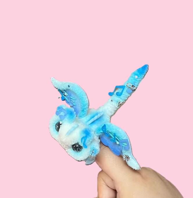 Musical Note Poseable Mini Pipe Cleaner Dragon Handmade Gift