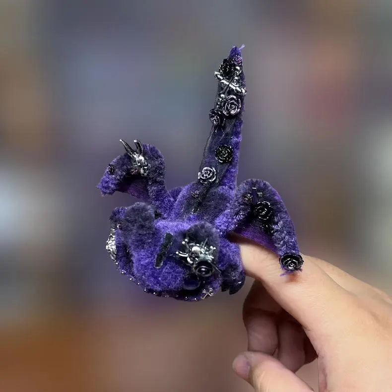 Poseable Mini Pipe Cleaner Dragon Handmade Movable Toy Gift