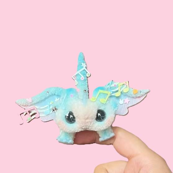 Musical Note Poseable Mini Pipe Cleaner Dragon Handmade Gift