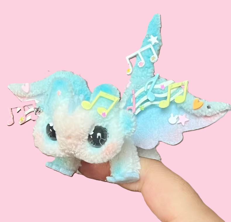 Musical Note Poseable Mini Pipe Cleaner Dragon Handmade Gift